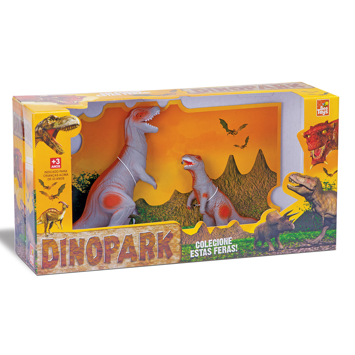 Dinossauro Dinopark Invencible Bee Toys EM OFERTA