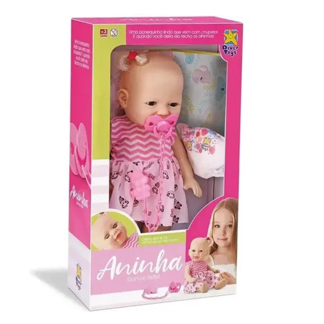 Boneca Abre E Fecha Os Olhos Aninha
