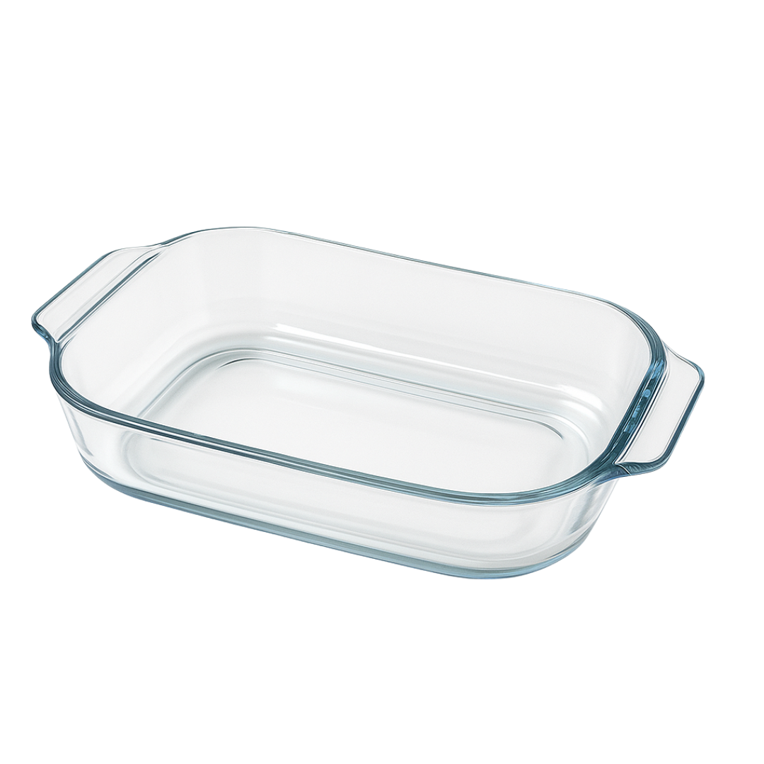 Travessa De Vidro Cor Cristal Bandeja Porta Petiscos Saladas